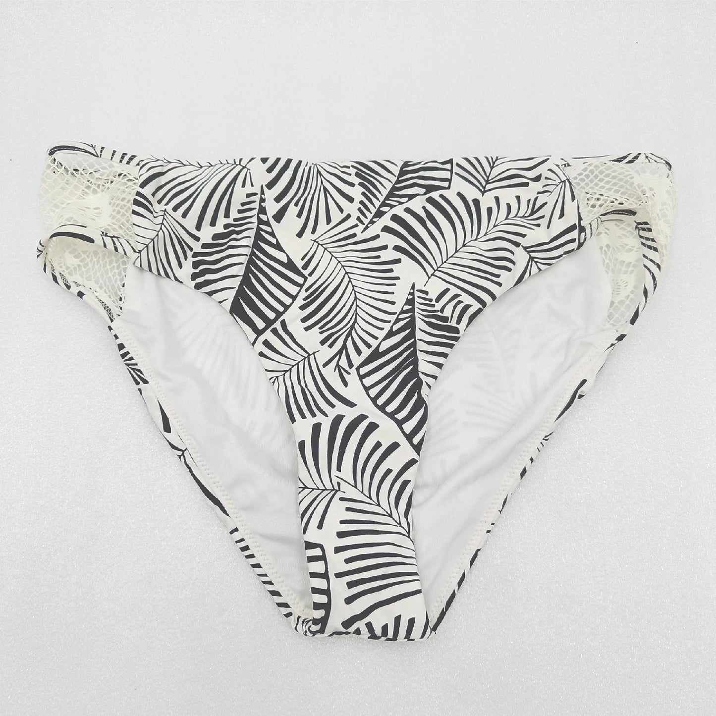 ONeill Bikini Hose Damenbekleidung PW Sapri Lace Weiß All Over Print Gelb Orange