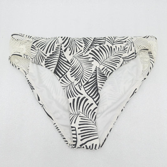 ONeill Bikini Hose Damenbekleidung PW Sapri Lace Weiß All Over Print Gelb Orange