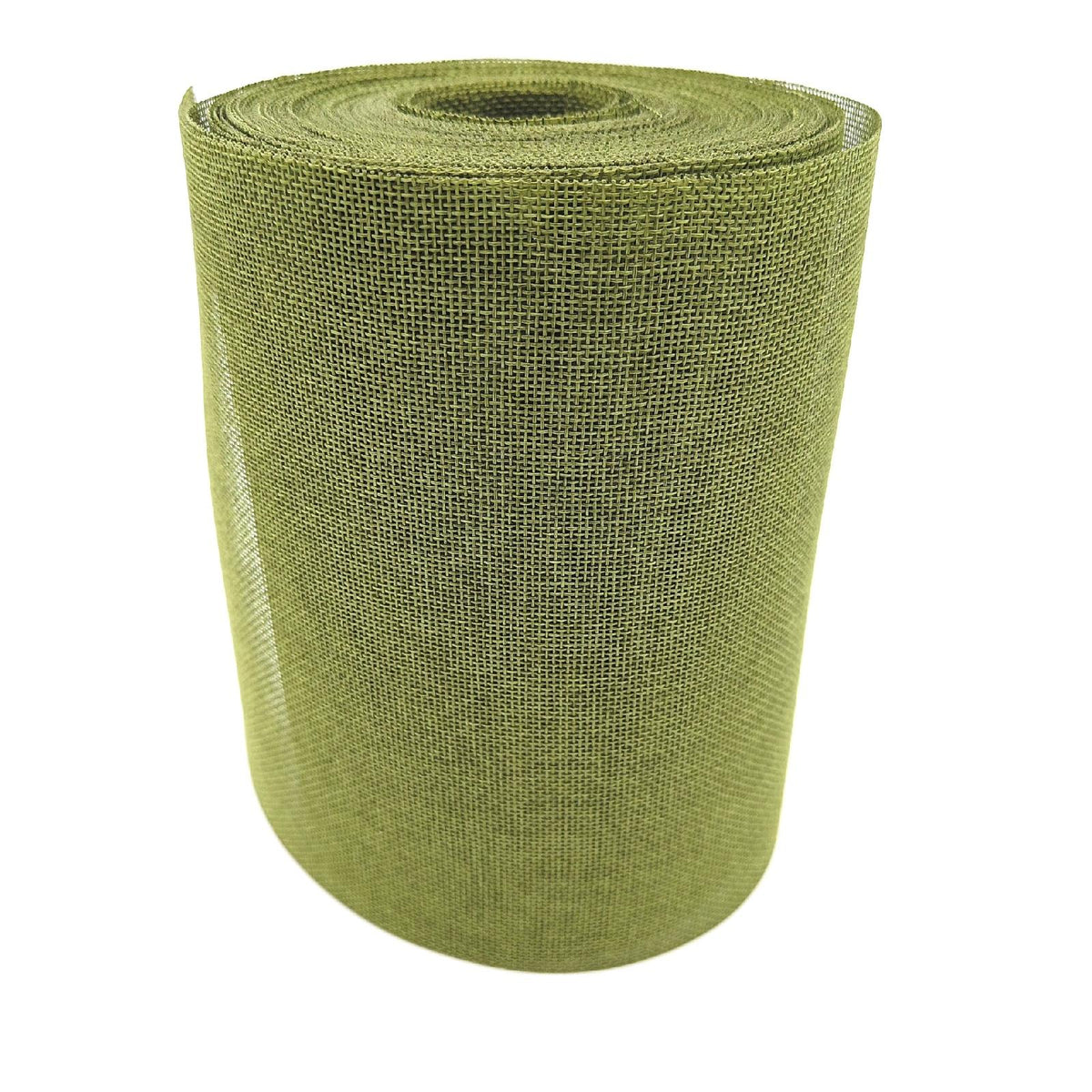 DEKO AS Shabby Chic Leinenoptik Tischläufer  Polyester geruchsneutral  Olivgrün  20 cm x 25 m  Oliv