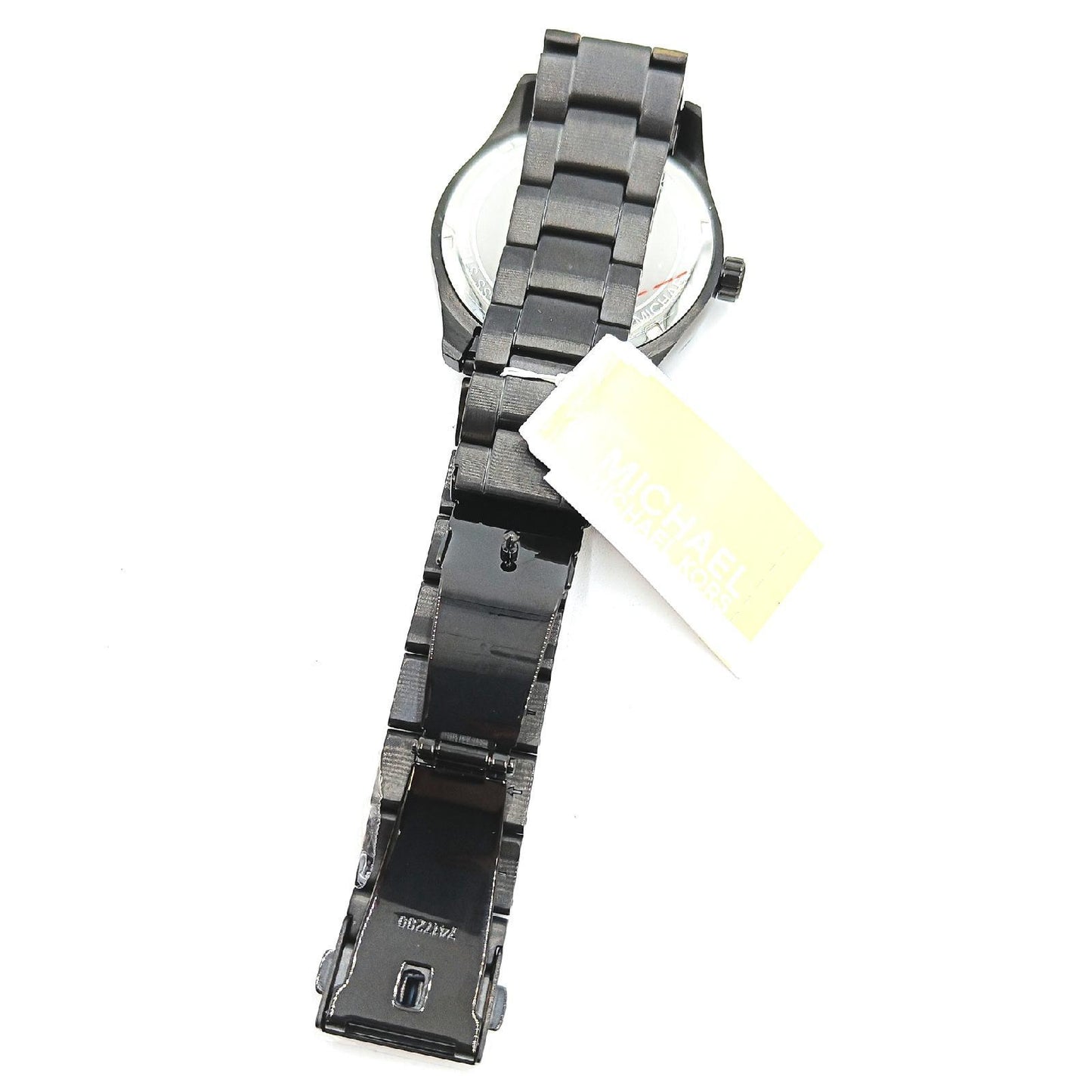 Michael Kors Herrenuhr Uhr Kollektion Layton Quarzuhr Edelstahl Lederarmband Schwarz
