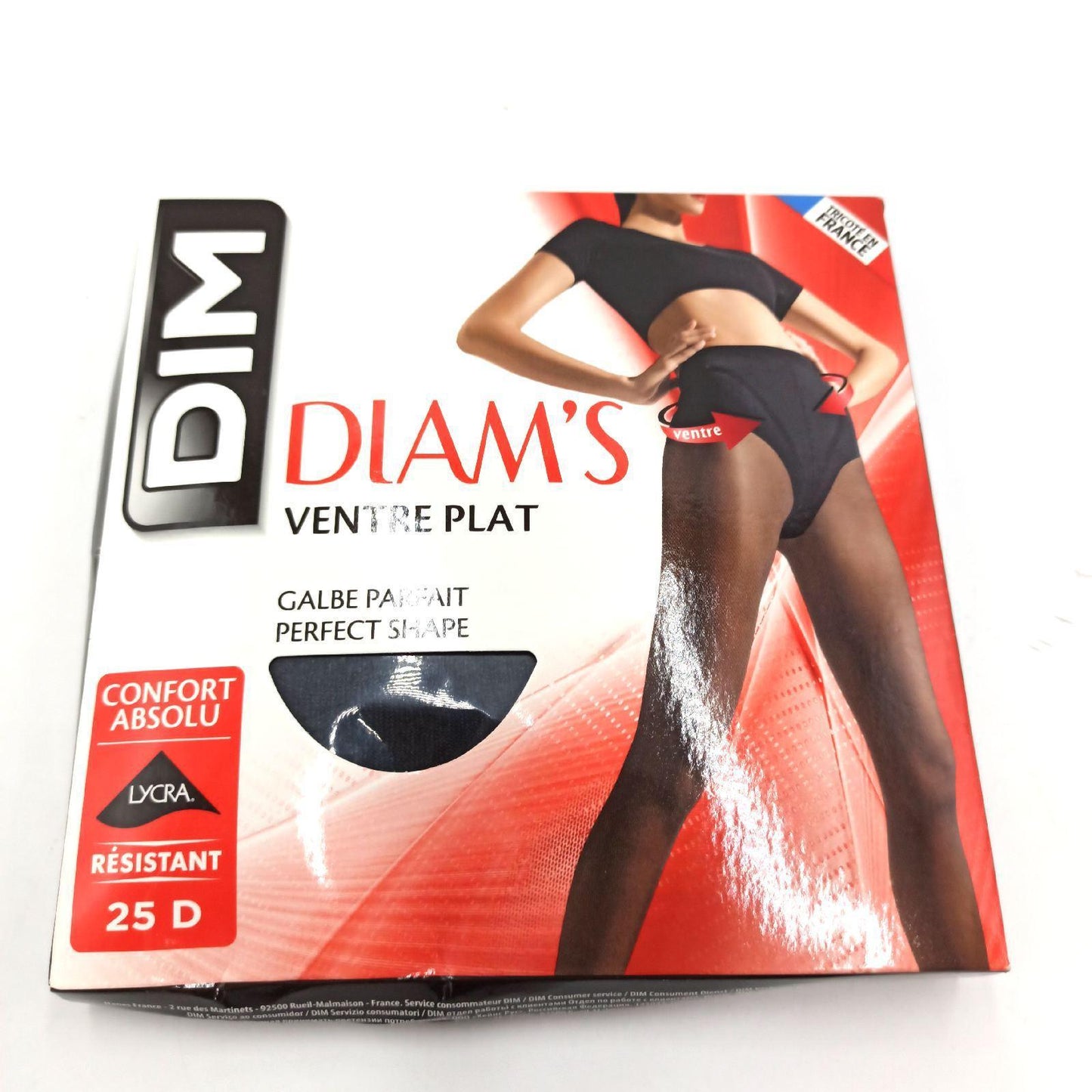 DIM Strumpfhose Damenbekleidung Diams Flachbauch Effekt Formgebend Lyc