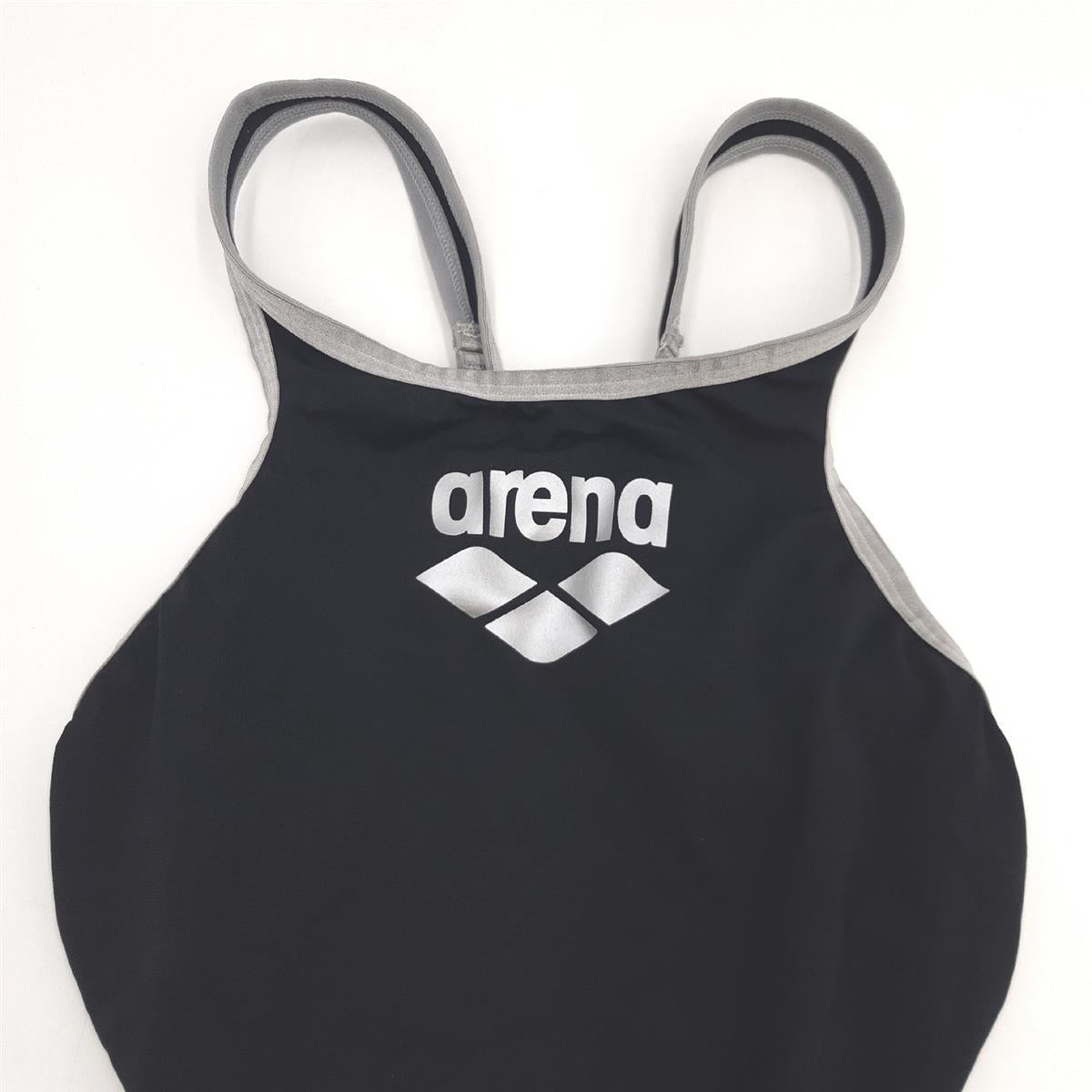 Arena Damen Schwimmanzug Badebekleidung One Big Logo Sportlich Wasser Training Schwimmen