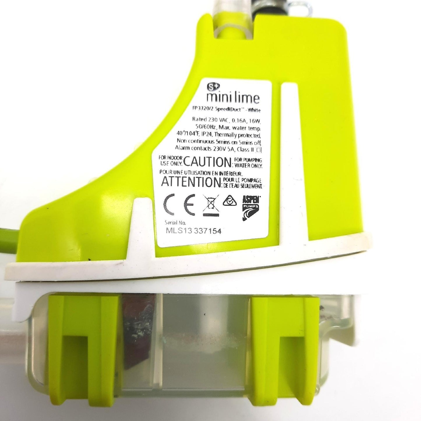 Aspen Pumpen fp3322 Silent + MINI LIME Pumpe - Kondensat DEFEKT