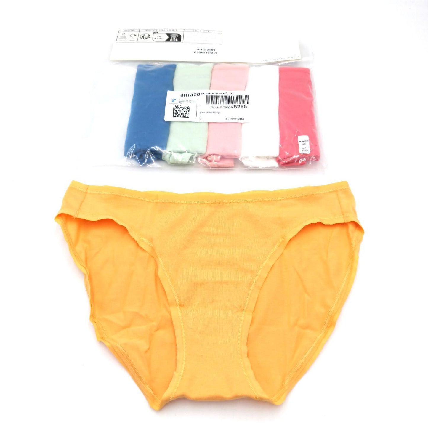 Amazon Essentials Bikinihose Damenbekleidung Bunte Tupfen Übergröße 38 6er Pack