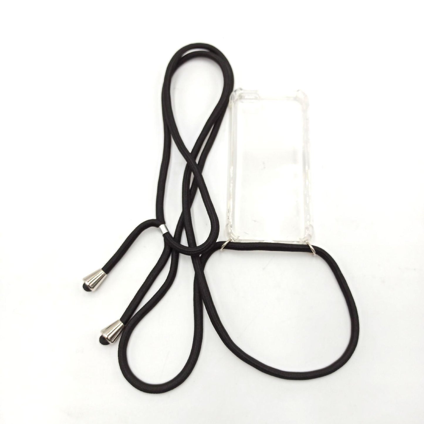 YuhooTech Handykette Hülle für iPhone 5 / 5S / SE(2016)- 4,0" Display, Smartphone Necklace Hülle mit Band - Handyhülle mit Kordel Umhängenband - Schnur mit Case zum umhängen in Schwarz
