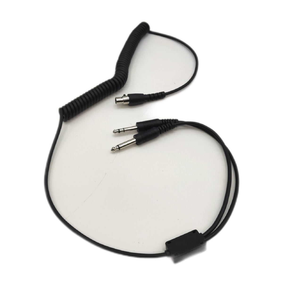 Tangxi Universal Aviation Adapterkabel  230 cm 6-poliges GA-Doppelohrstöpsel-Ersatzkopfhörer-Steckerkabel mit Kabelschalter für Flugzeug-Headset