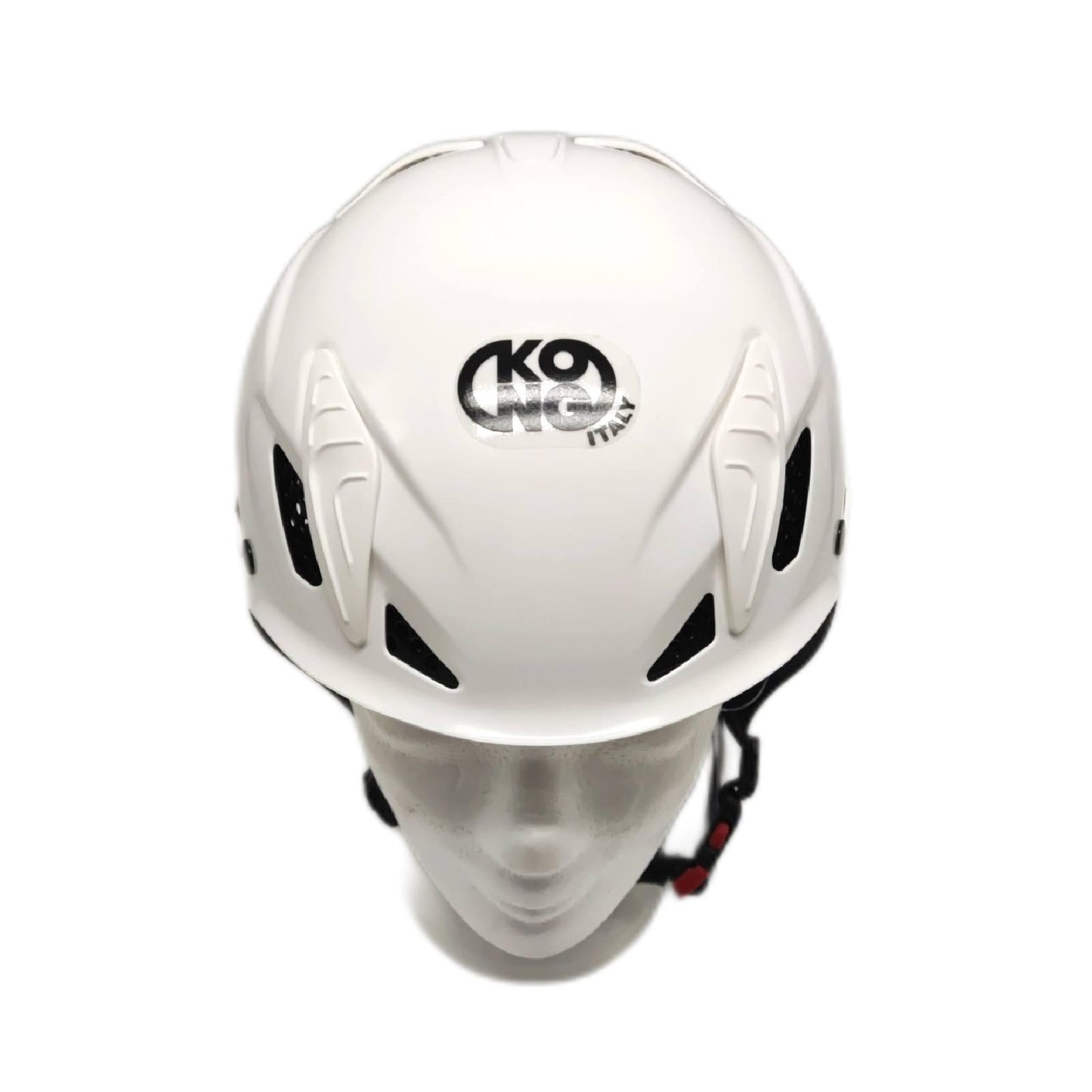 Kong. Mouse Sport Kletterhelm, Bergsteigen, Klettersteige, kompatibel mit Kopfhörer und Visier, Sicherheitshelm, CE EN 12492, 375g, Einheitsgröße, verstellbar 52-64,cm, Made in Italy, Weiß
