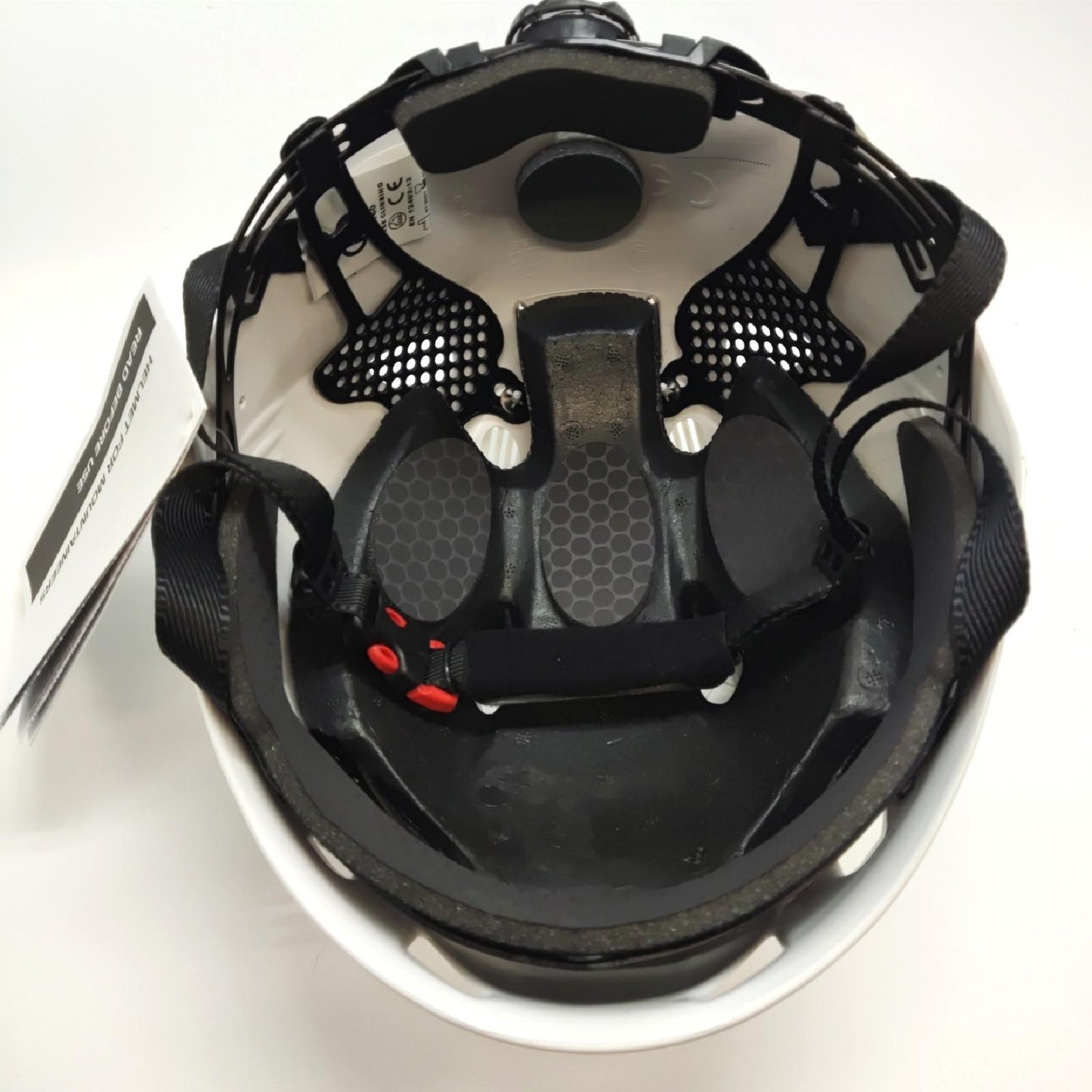 Kong. Mouse Sport Kletterhelm, Bergsteigen, Klettersteige, kompatibel mit Kopfhörer und Visier, Sicherheitshelm, CE EN 12492, 375g, Einheitsgröße, verstellbar 52-64,cm, Made in Italy, Weiß