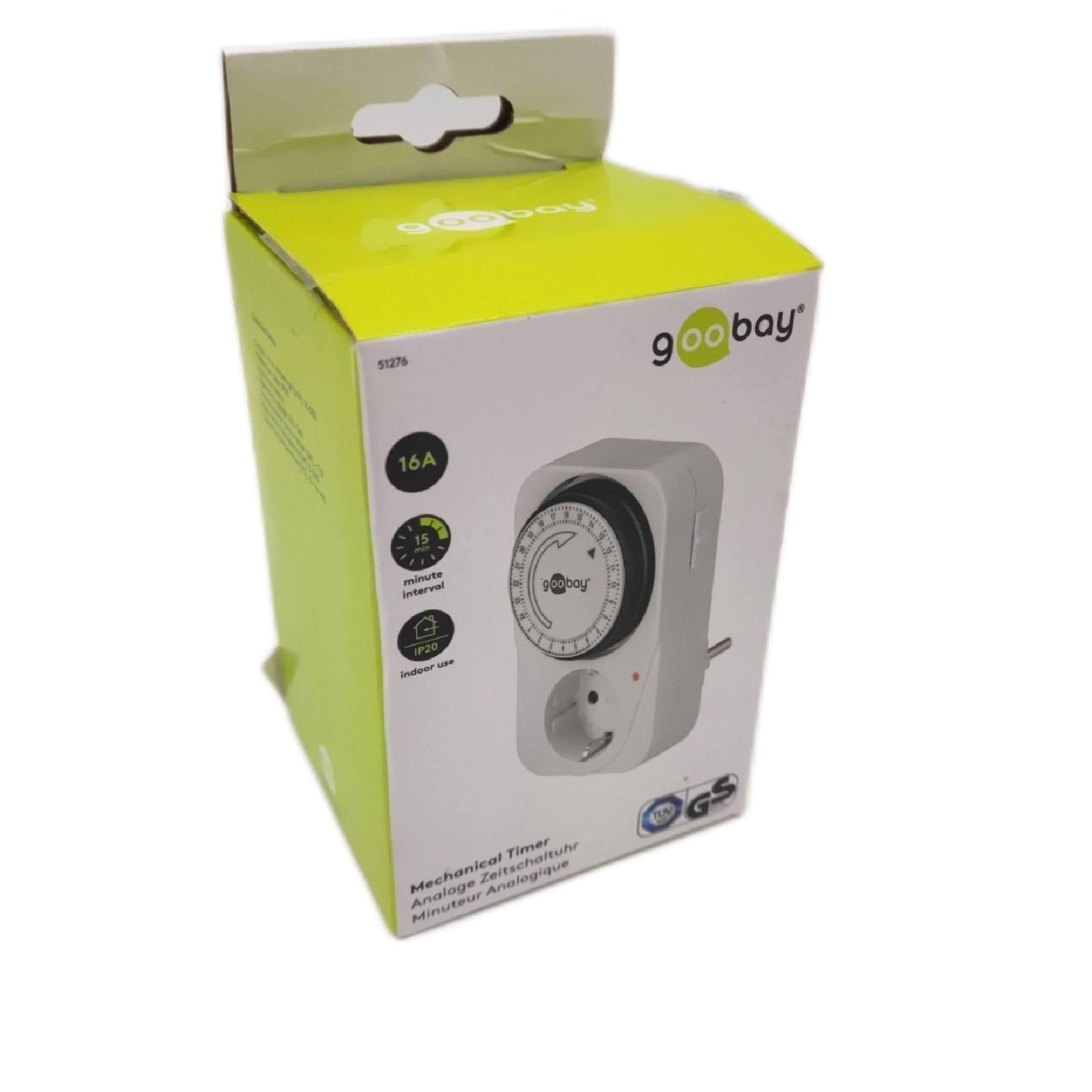 Goobay Zeitschaltuhr Elektronik Haushalt 51276 Timer für Steckdose Energieeins