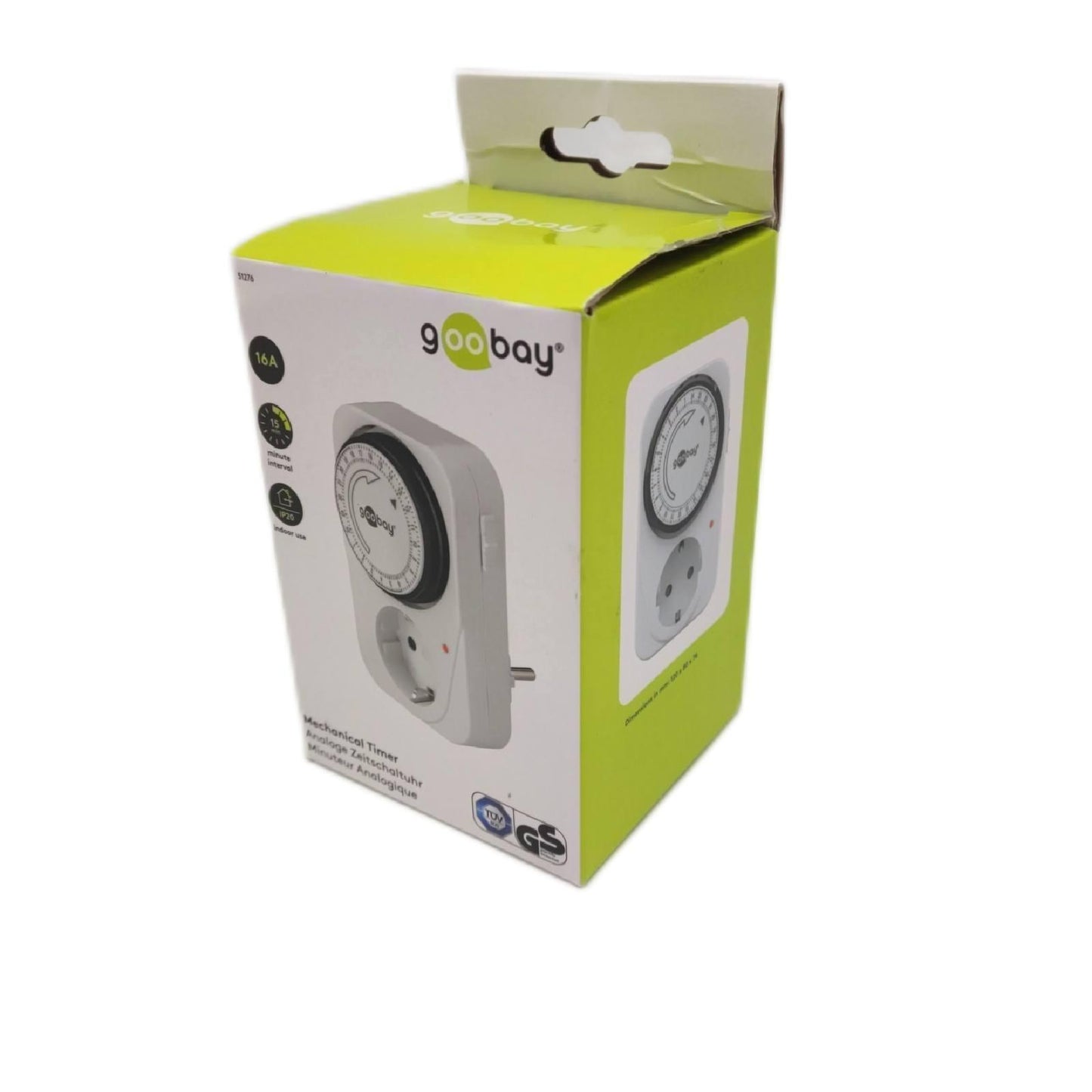 Goobay Zeitschaltuhr Elektronik Haushalt 51276 Timer für Steckdose Energieeins