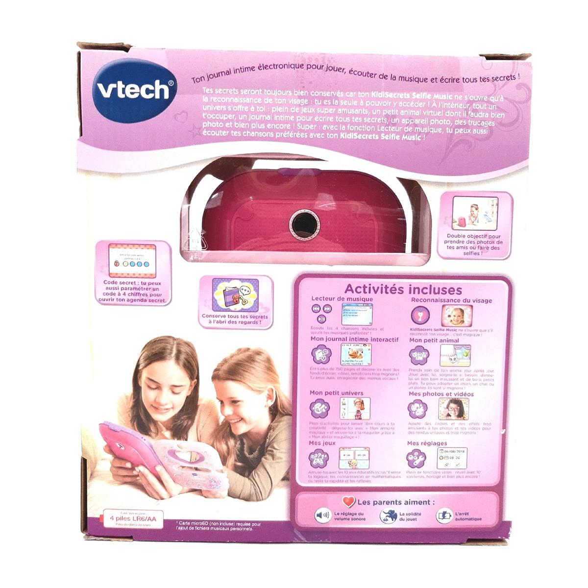 Vtech Spieltablet Kinder Spielzeug Kidisecrets Selfie Musik Unterhaltung Französisch