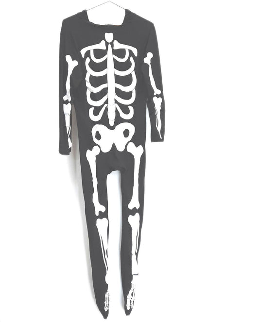 Skelett Kinderkostüm Halloween Outfit Shirt Hose Maske Größe 18 31 Leuchtend Funkeln für Kinder