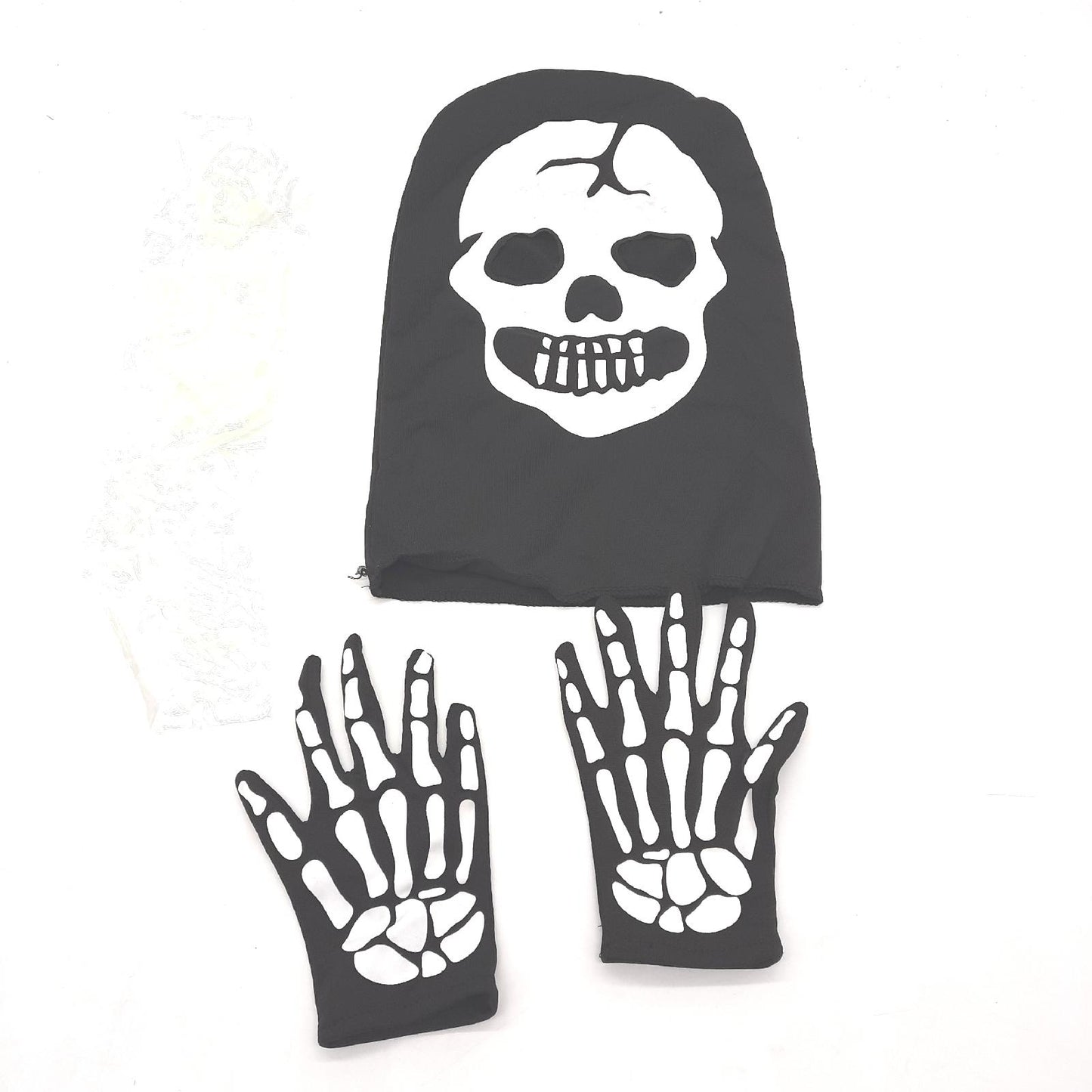 Skelett Kinderkostüm Halloween Outfit Shirt Hose Maske Größe 18 31 Leuchtend Funkeln für Kinder