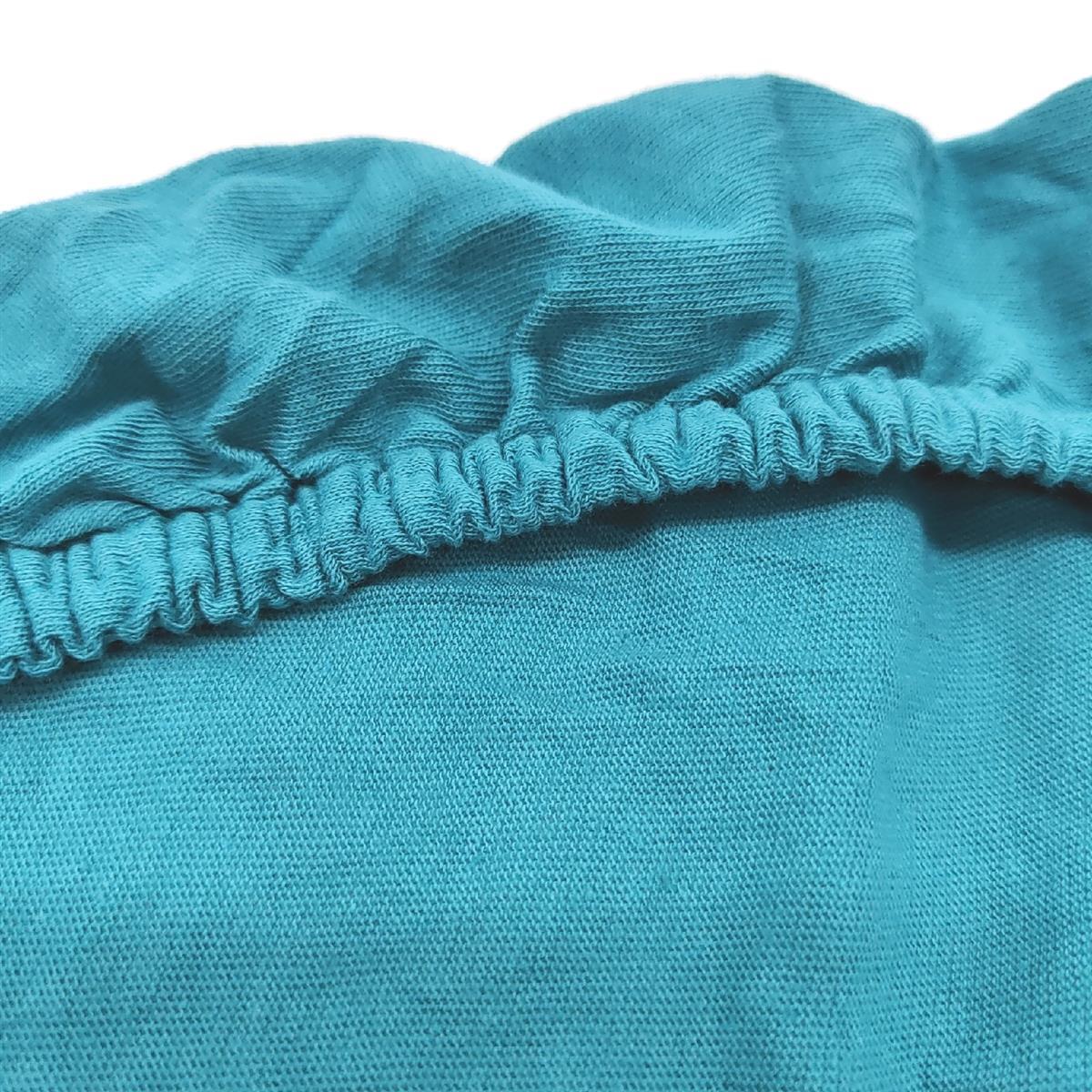 Babycalin Spannbettlaken Bettwäsche Babyzimmer Tropisches Blau Öko Tex Weich Textil
