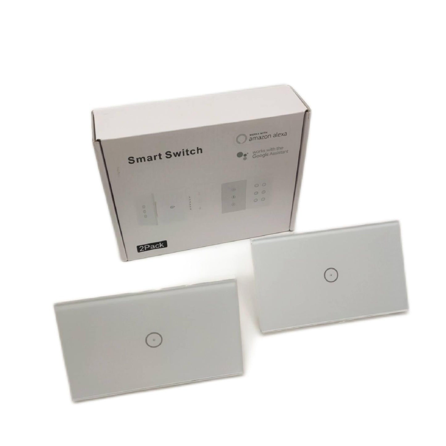 Smart Wall Switch Light Switch 2Pack Smart Timing Switch Fernbedienung mit Smartphone iOS Android Alexa Echo Google Assi