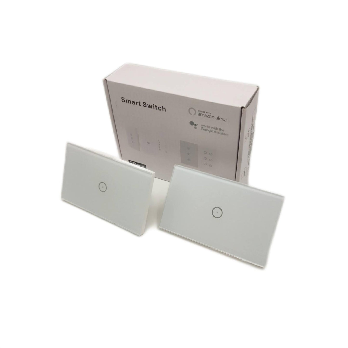 Smart Wall Switch Light Switch 2Pack Smart Timing Switch Fernbedienung mit Smartphone iOS Android Alexa Echo Google Assi