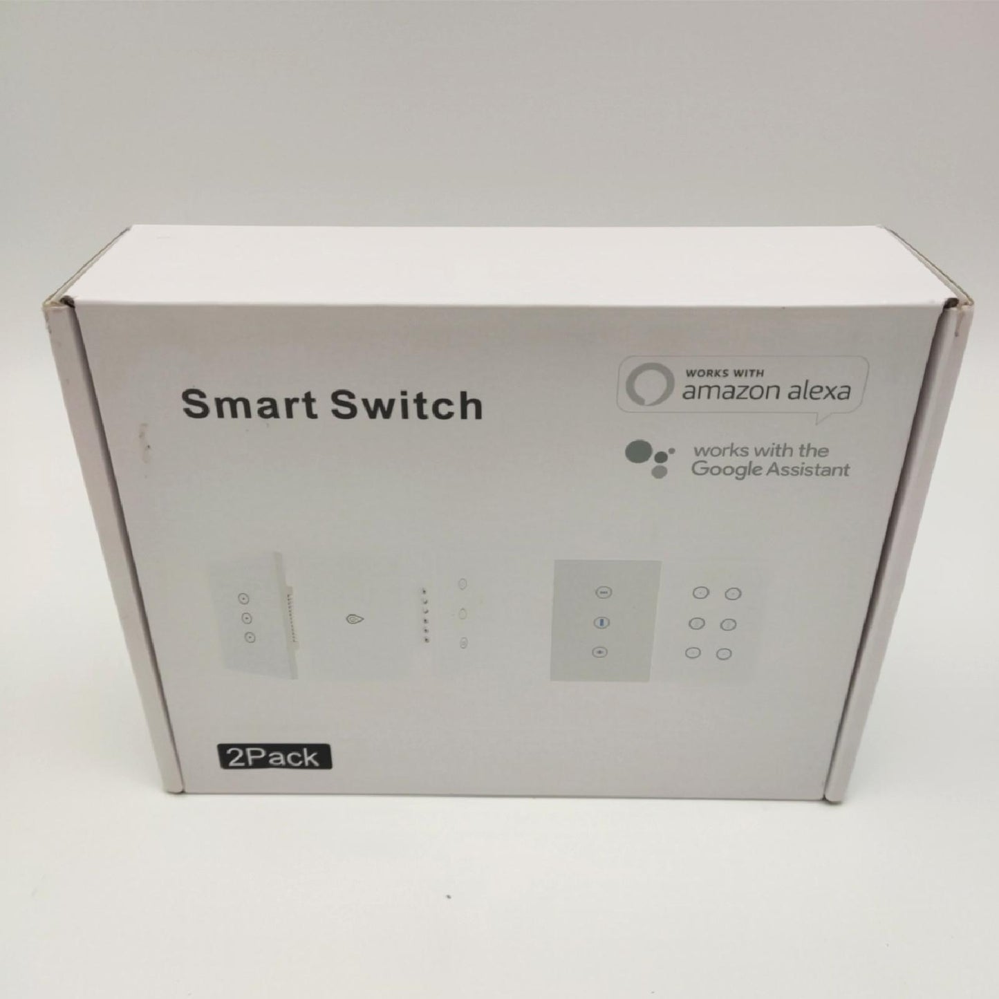 Smart Wall Switch Light Switch 2Pack Smart Timing Switch Fernbedienung mit Smartphone iOS Android Alexa Echo Google Assi