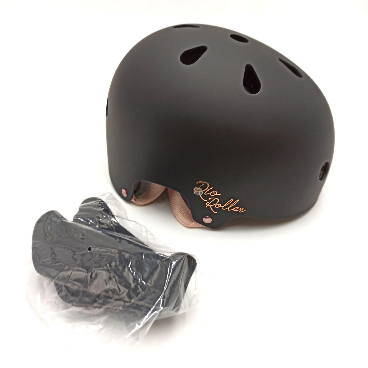 Rio Roller Rose Helmet Skateboard-Helm, Unisex, für Erwachsene, Schwarz (Black), 53-56 cm