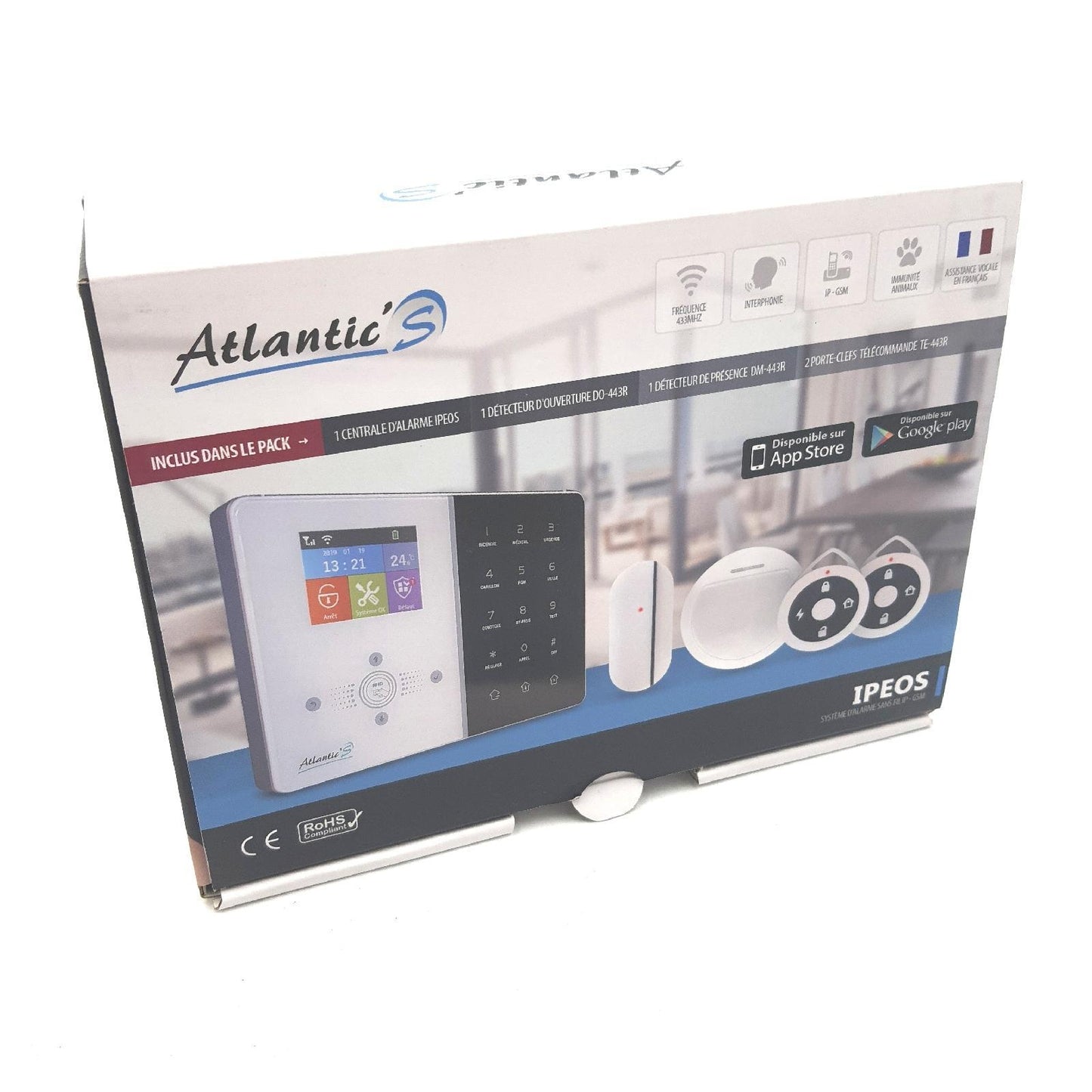 IPEOS Hausalarm Sicherheitstechnik MD 329R Kit Max Alarmanlage für Haus und Gewerbe