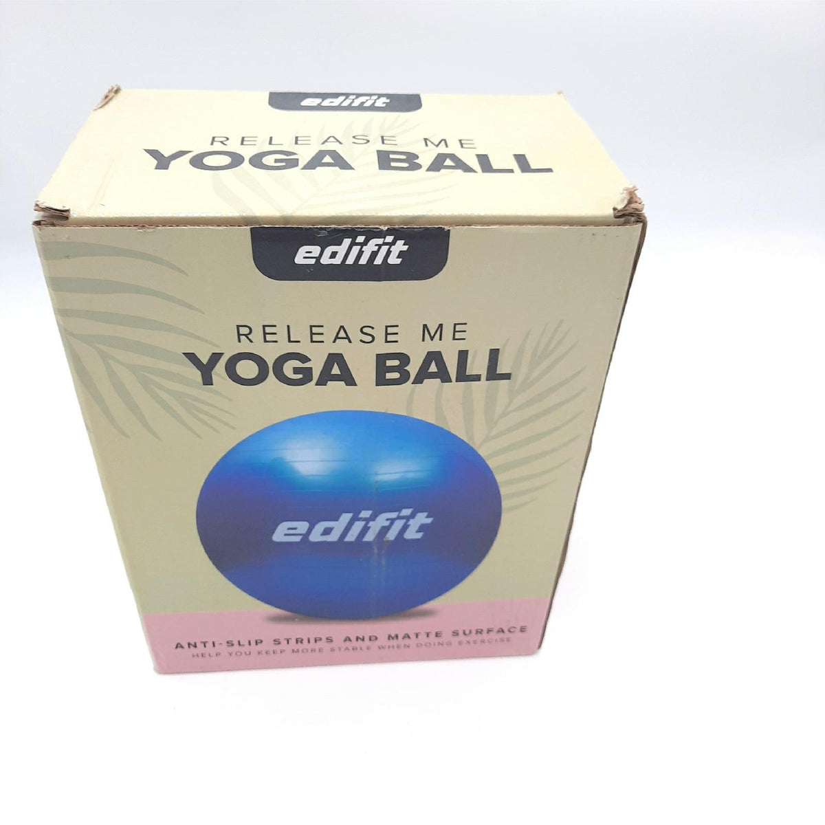 EDIFIT Pilates Ball 55 65 und 75 cm Gymnastikball Yogaball Sitzball inklusive Inflator Violett