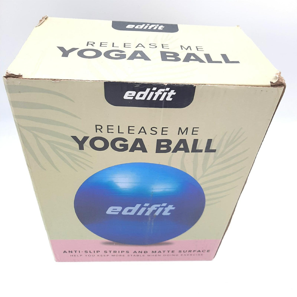 EDIFIT Pilates Ball 55 65 und 75 cm Gymnastikball Yogaball Sitzball inklusive Inflator Violett