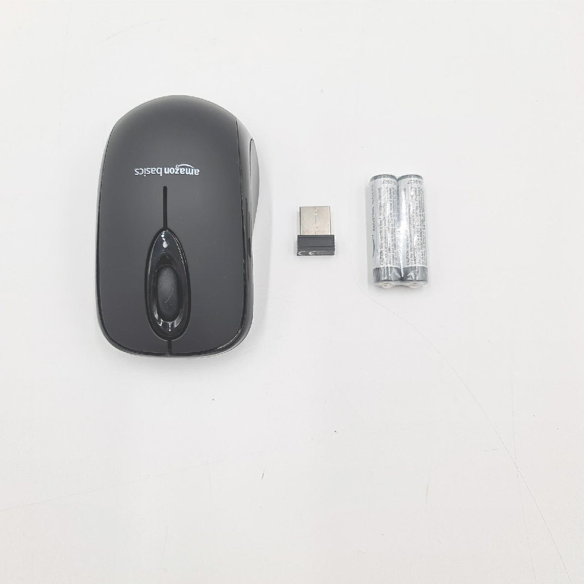 Amazon Basics kabellose Maus Computerzubehör USB Nano Empfänger Schwarz komfortabel ergonomisch