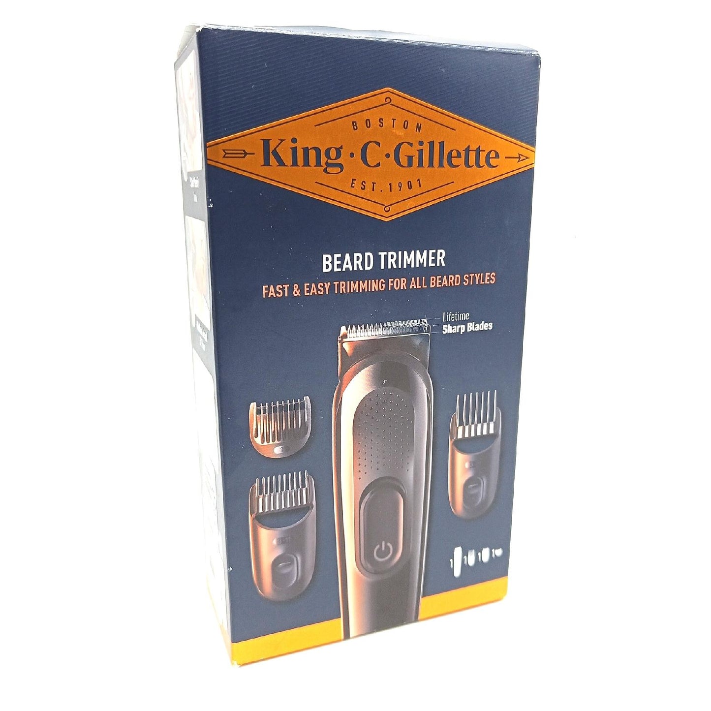 King C Gillette Bartschneider-Set für Männer 1 Kopf 3 Kämme 1 Bürste (28,37)