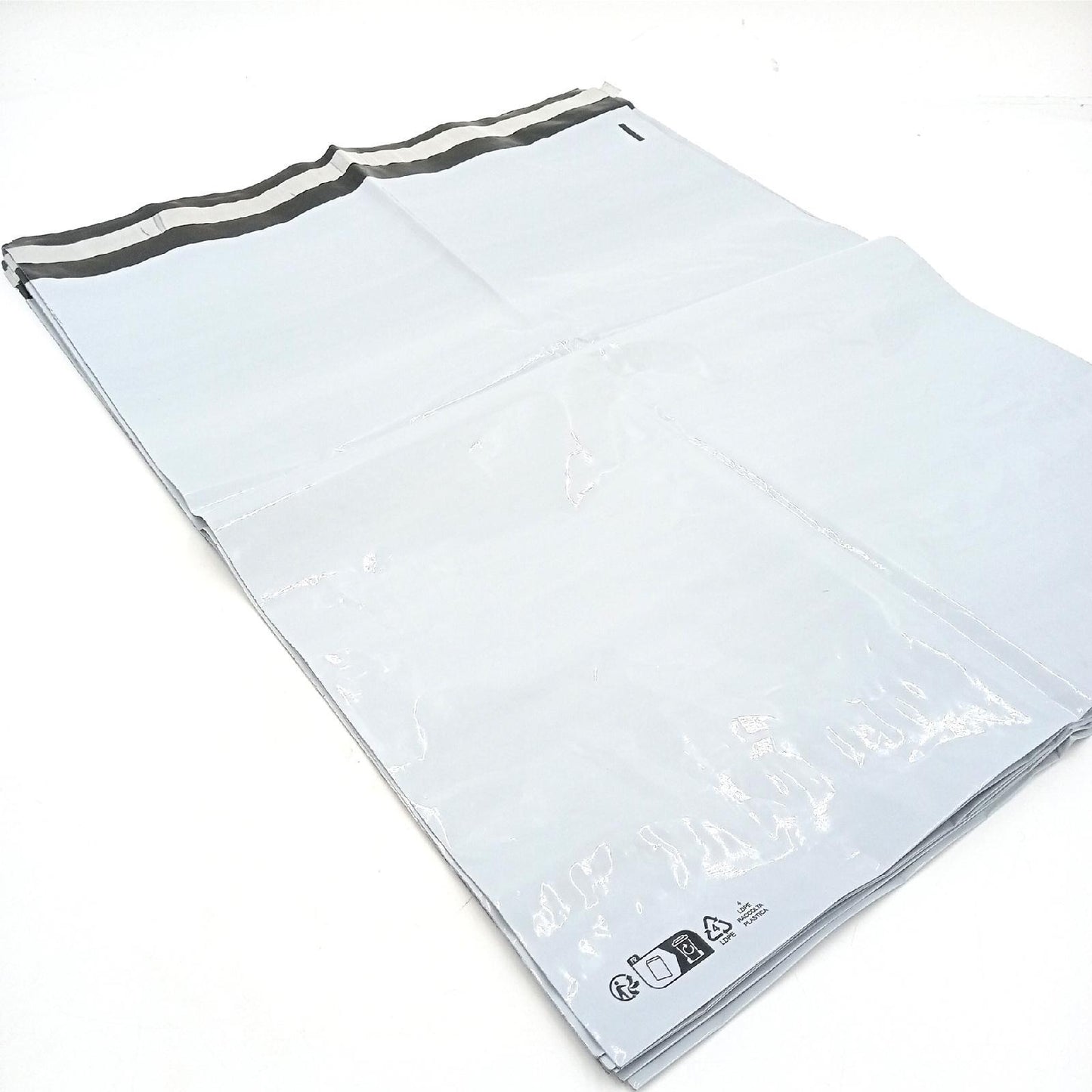 Opake weiße Plastikumschläge 450 x 550 mm 9er Pack wasserd