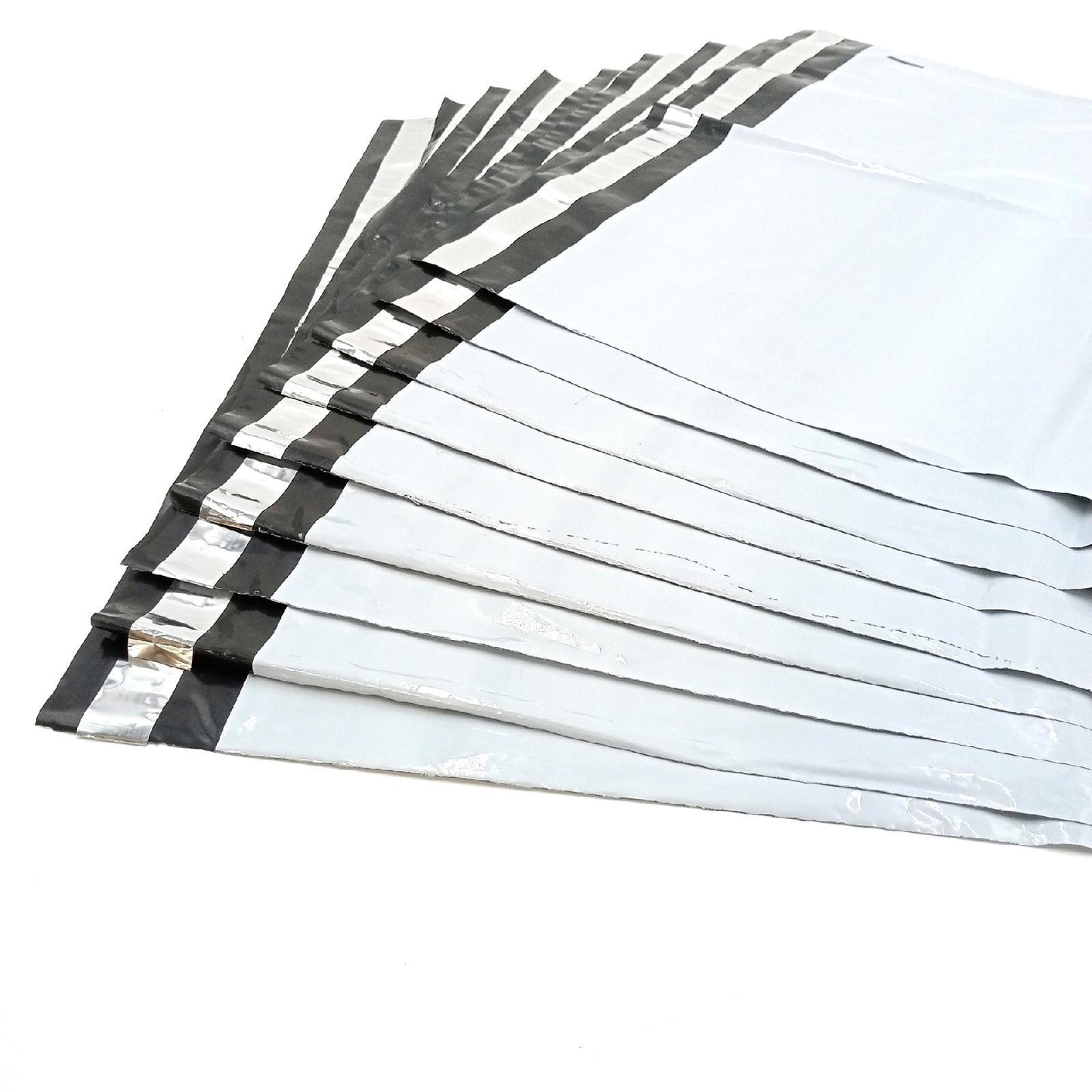 Opake weiße Plastikumschläge 450 x 550 mm 9er Pack wasserd