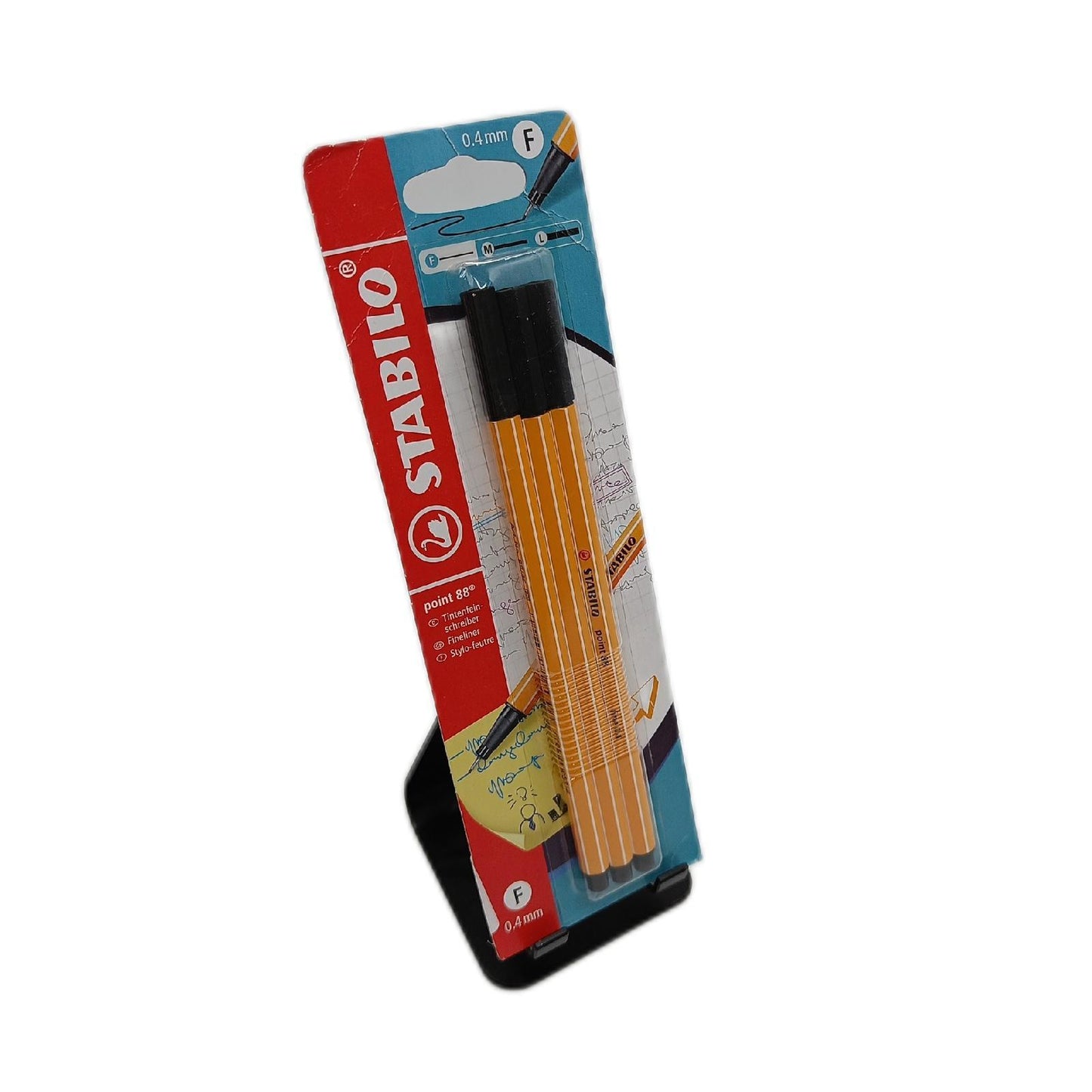 STABILO Fineliner Schreibwaren point 88 3er Pack schwarz Marker Set feine