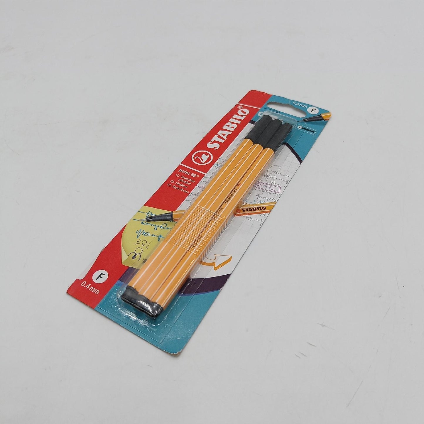 STABILO Fineliner Schreibwaren point 88 3er Pack schwarz Marker Set feine