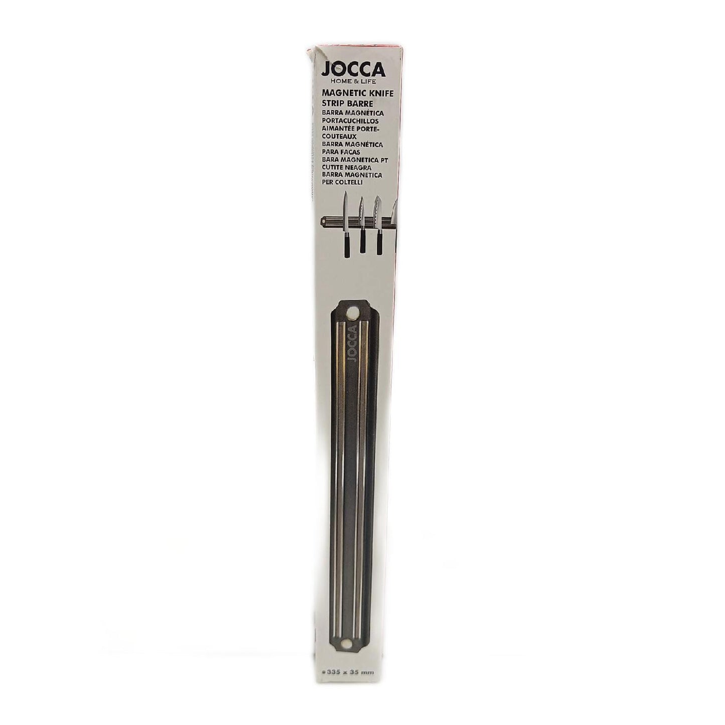 Jocca 5183 Balken Messerblock, magnetisch, silberfarben, 35x4x2 cm