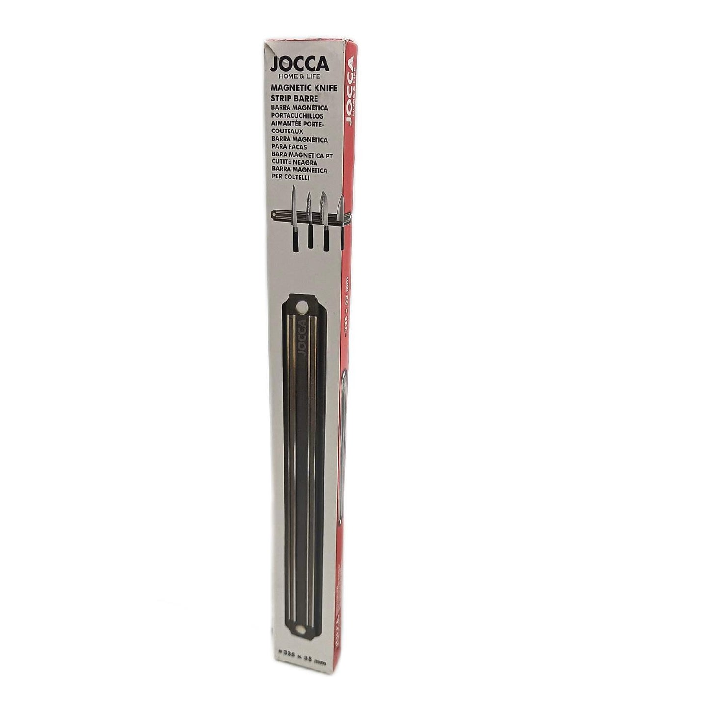 Jocca 5183 Balken Messerblock, magnetisch, silberfarben, 35x4x2 cm