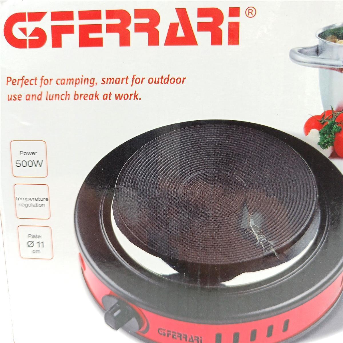 G3 Ferrari Elektroherd Haushalt Küche G10157 Tragbar Temperaturregelung 500 W Sicherheit