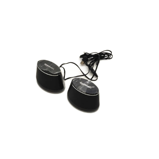 Amazon Basics Lautsprecher Stereo 2 0 USB Stromversorgung 35 mm AUX Eingang Schwarz