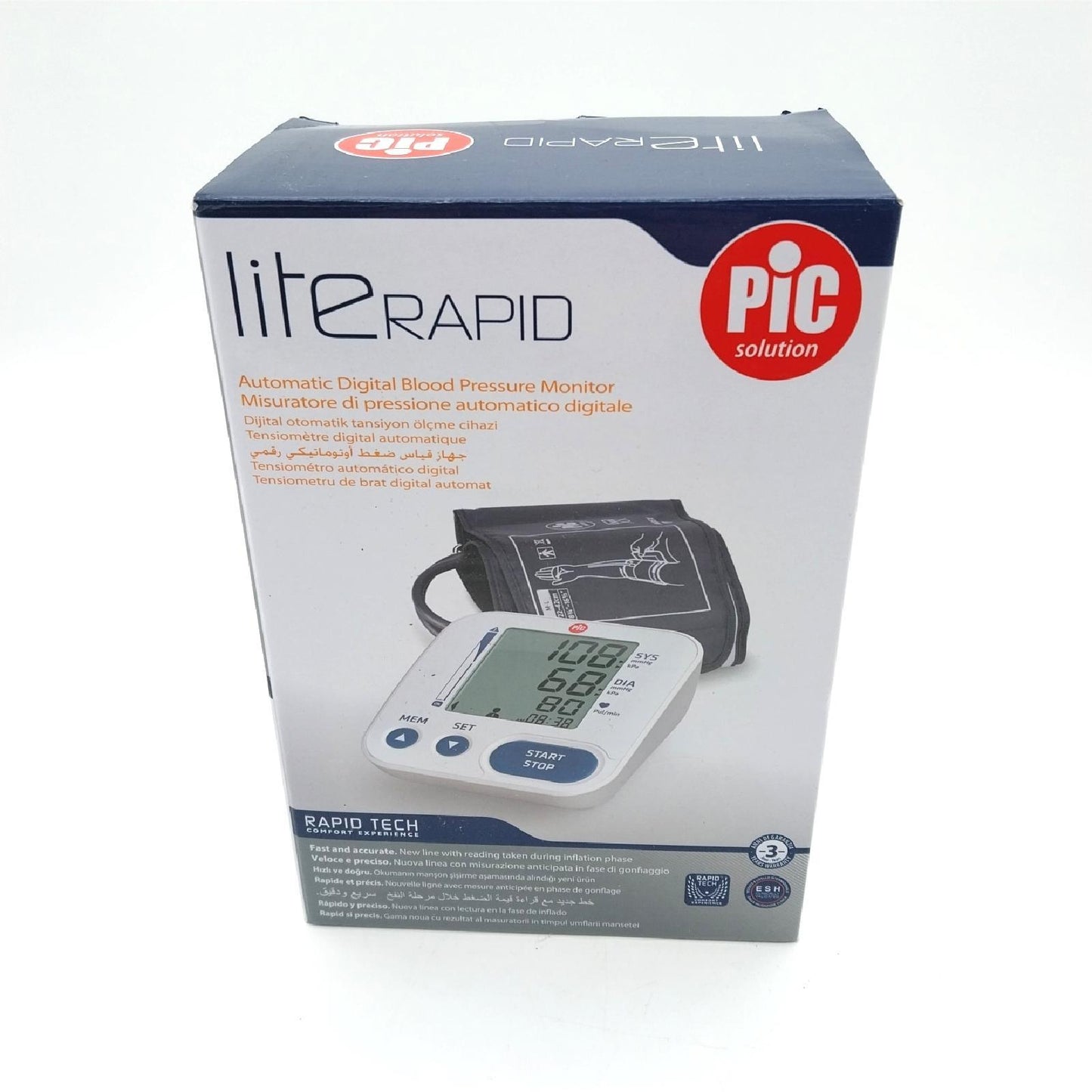Pic Solution Literapid Automatisches Blutdruckmessgerät Medizinisch präzise schnell_smart compact