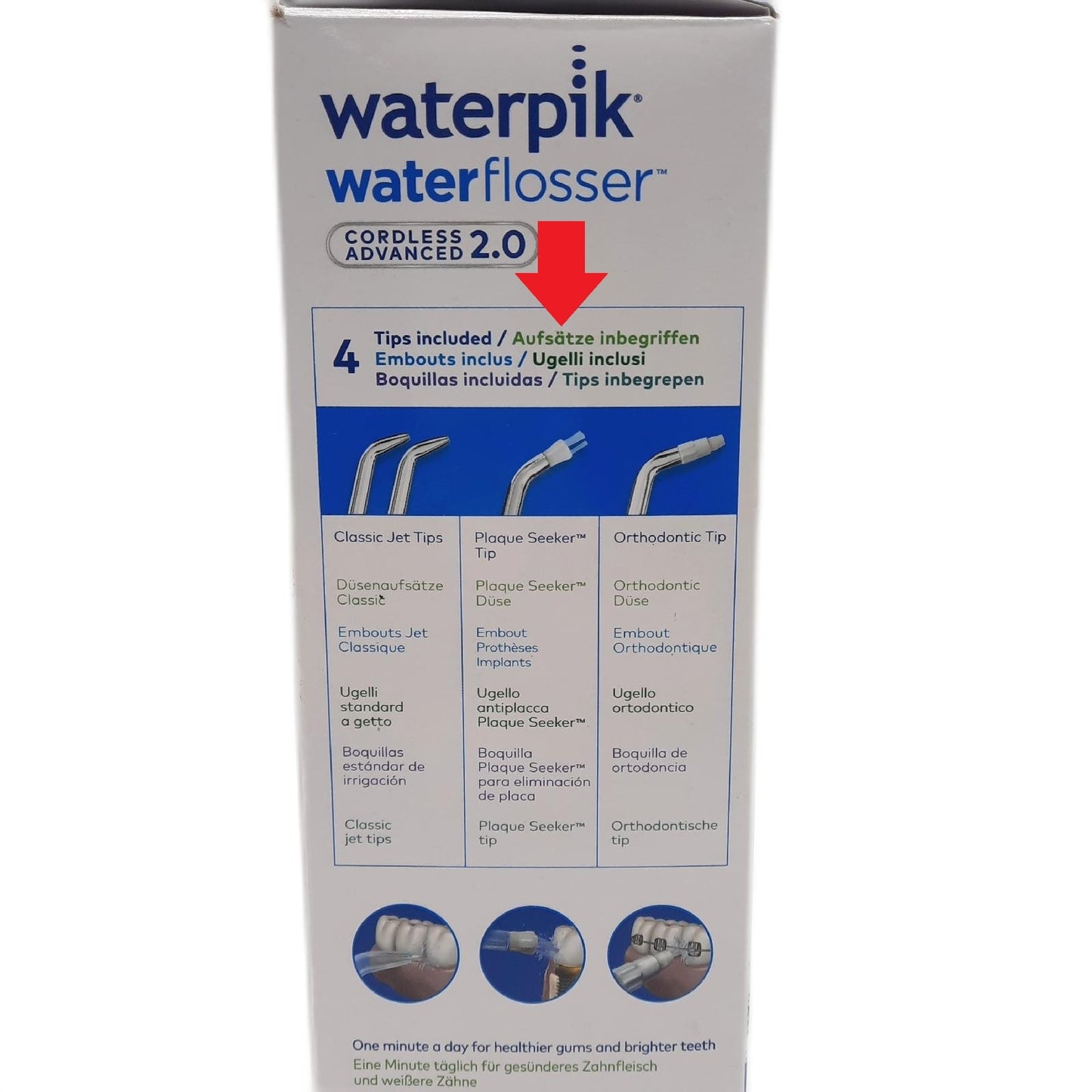 Waterpik Munddusche Kabellos Cordless Advanced ohne Aufsätze mit Gebrauchsspuren
