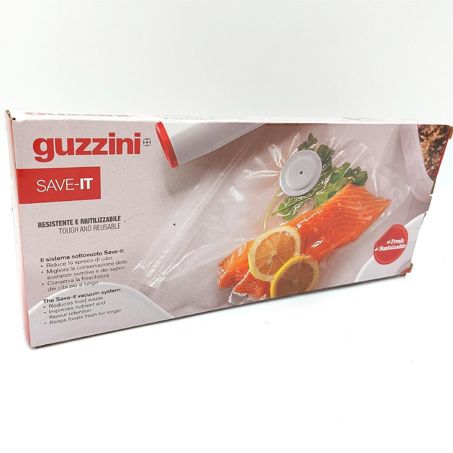 Guzzini - Kitchen Active Design, SAVE IT Set 10 Mehrweg-Vakuumbeutel groß (30x34cm) - Multicolor, 30 x 34 cm - 11850852
