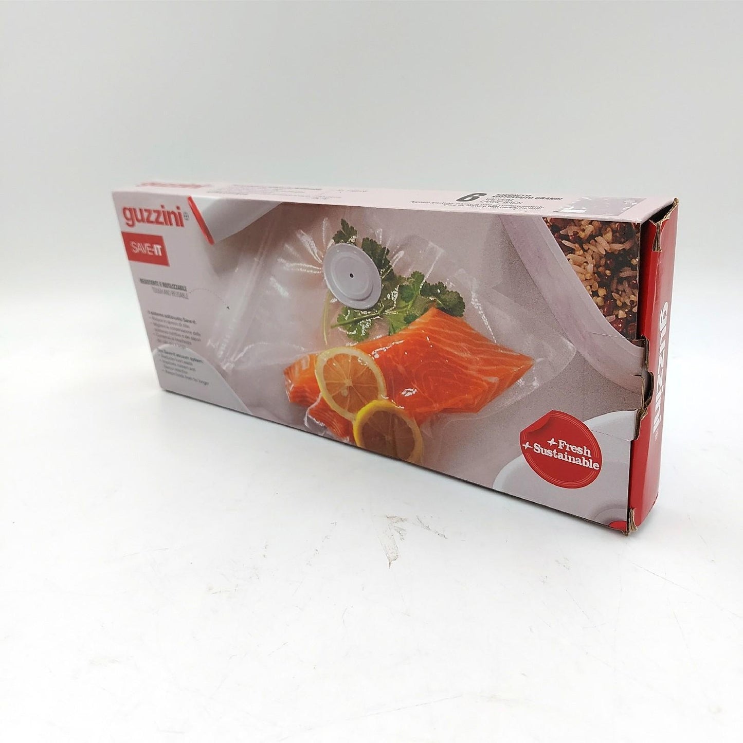 Guzzini - Kitchen Active Design, SAVE IT Set 10 Mehrweg-Vakuumbeutel groß (30x34cm) - Multicolor, 30 x 34 cm - 11850852