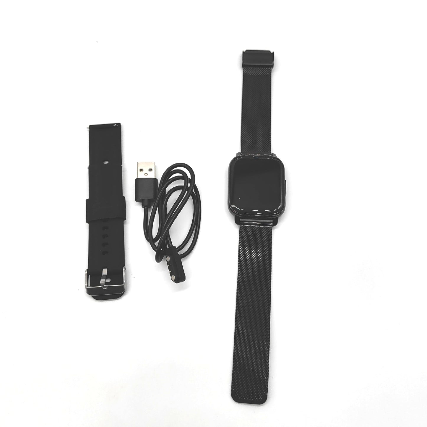 Popglory Smartwatch Fitnessuhr Blutdruckmessung Telefonfunktion Herzfrequenz SpO2 Schlafmonitor Sportuhr Android iOS