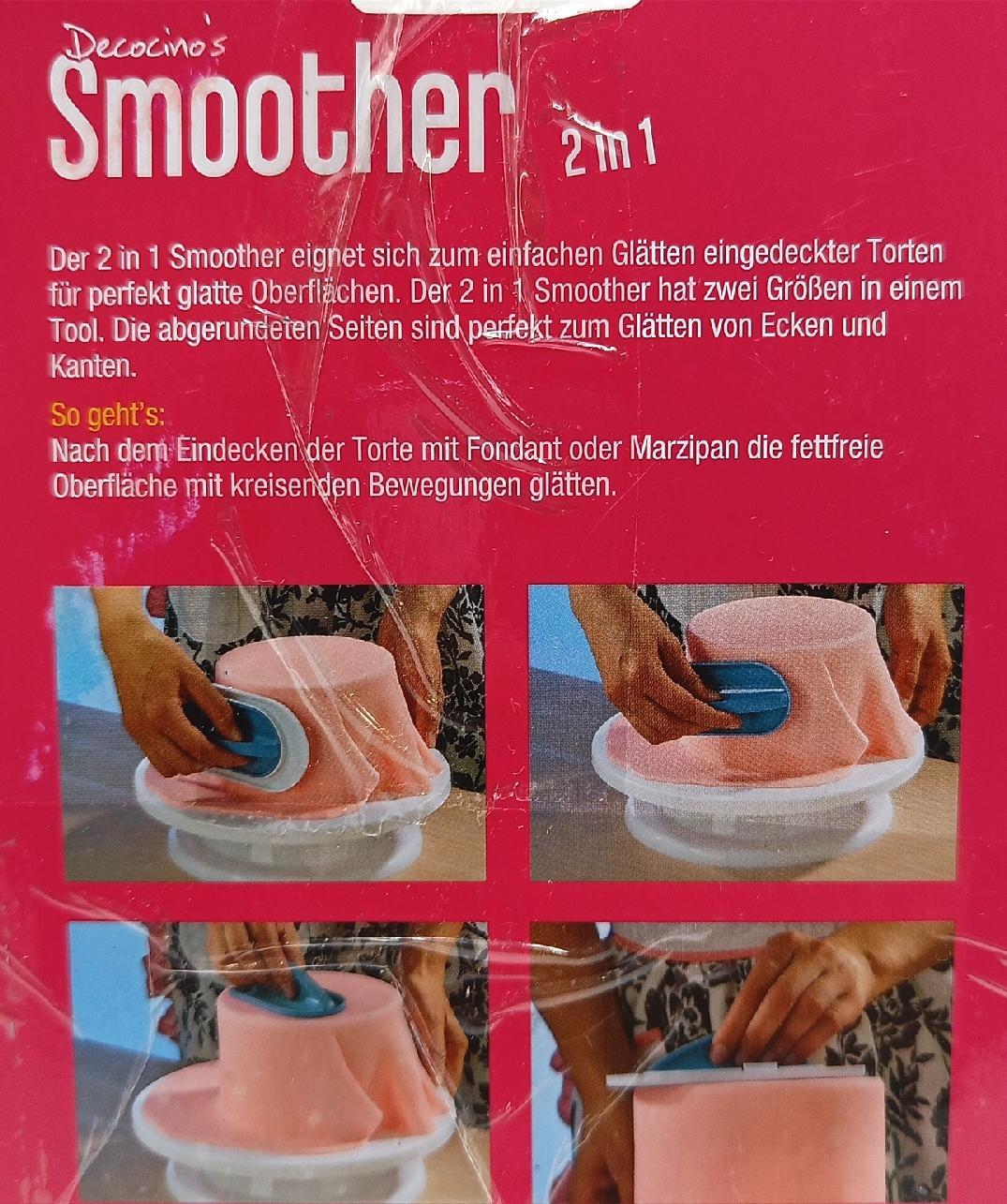 Dekoback Glätter Backzubehör 32979 für Kuchen Tortendekoration Backhelfer