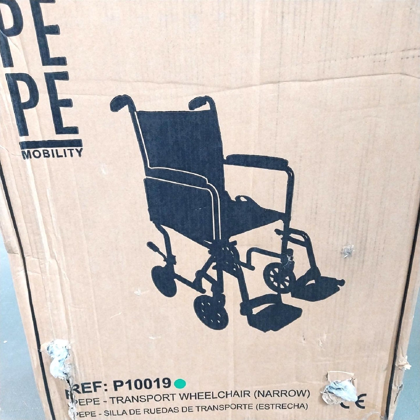 PEPE Rollstuhl Mobilitätshilfe faltbarer Rollstuhl schmaler Sitz 38 Komfort Mobil