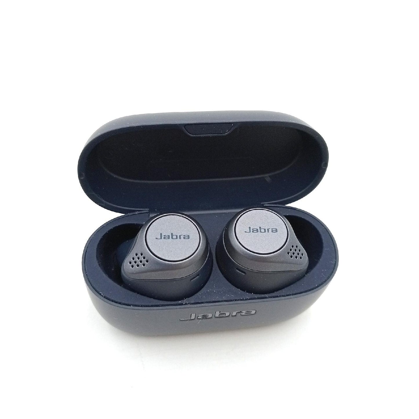 Jabra Elite Active 75t – Wireless Charging – Sport In-Ear Bluetooth Kopfhörer mit aktiver Geräuschunterdrückung und Langer Akkulaufzeit für True-Wireless-Erlebnis bei Telefonaten, Musik - Marine-Blau
