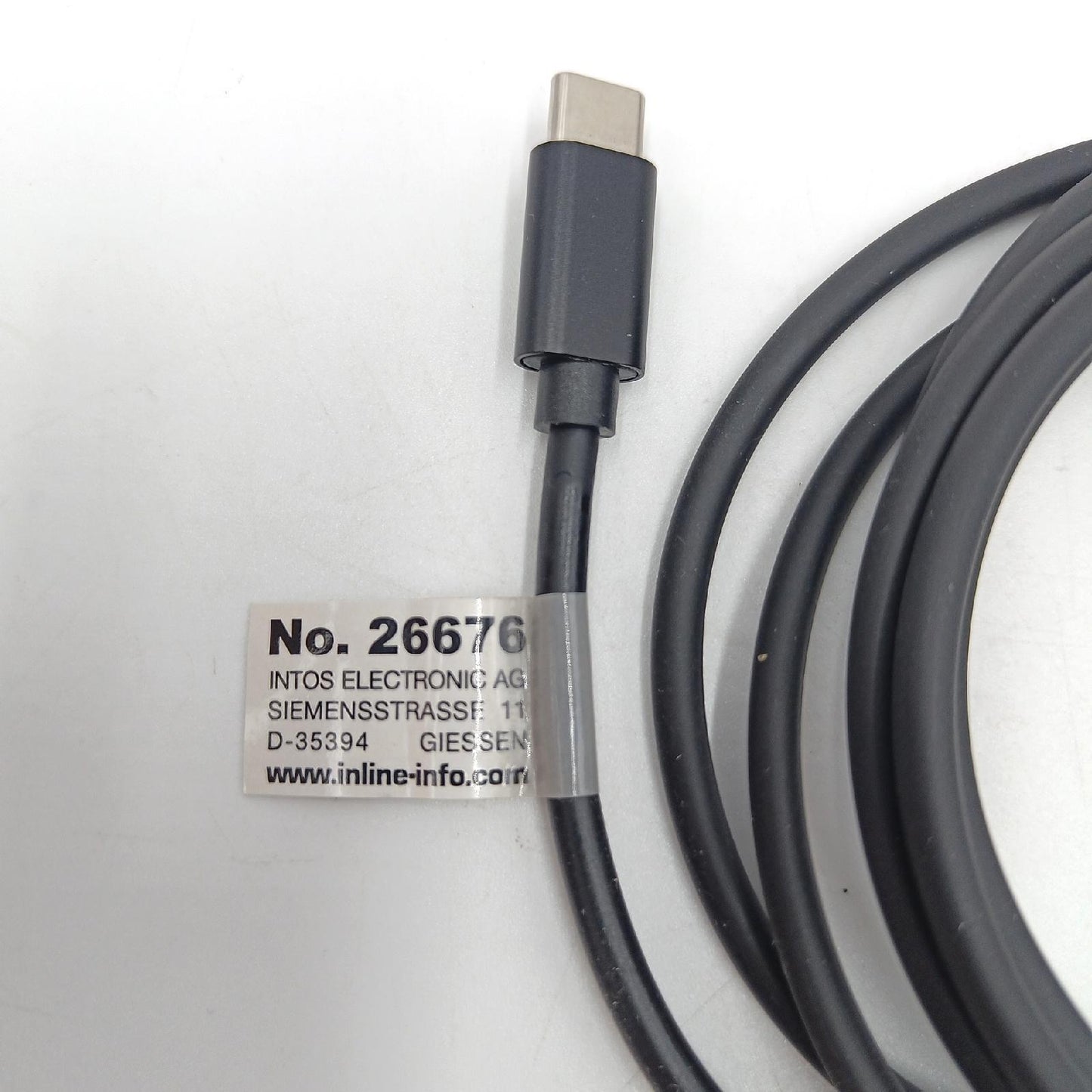 Inline USB Typ C Ladekabel Notebook Zubehör ASUS Lenovo Modell Smartphone Ladekabel 2 Meter lang