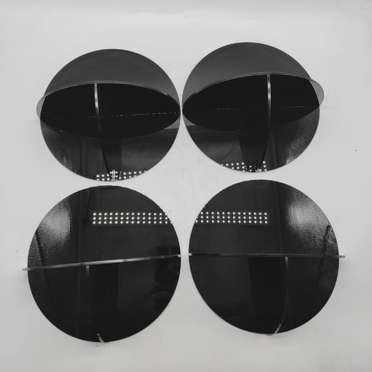 BELLE VOUS 4er Pack Schwebendes Wandregal Schwarz Acryl ohne Kleber