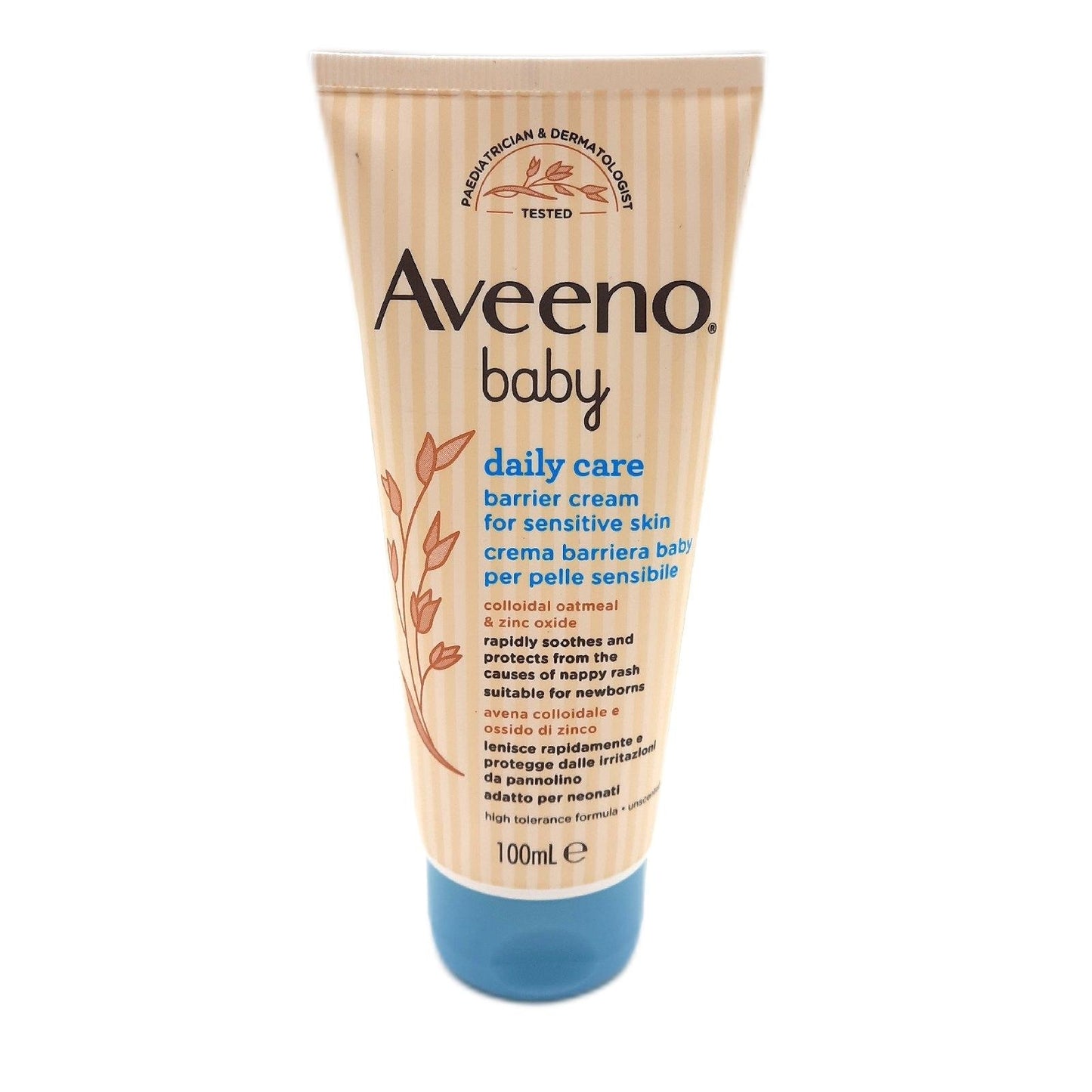 Aveeno Baby Pflegecreme Baby Hautpflege Tägliche Pflege Barriere Schutz Windelreizung empfindliche Haut 100ml