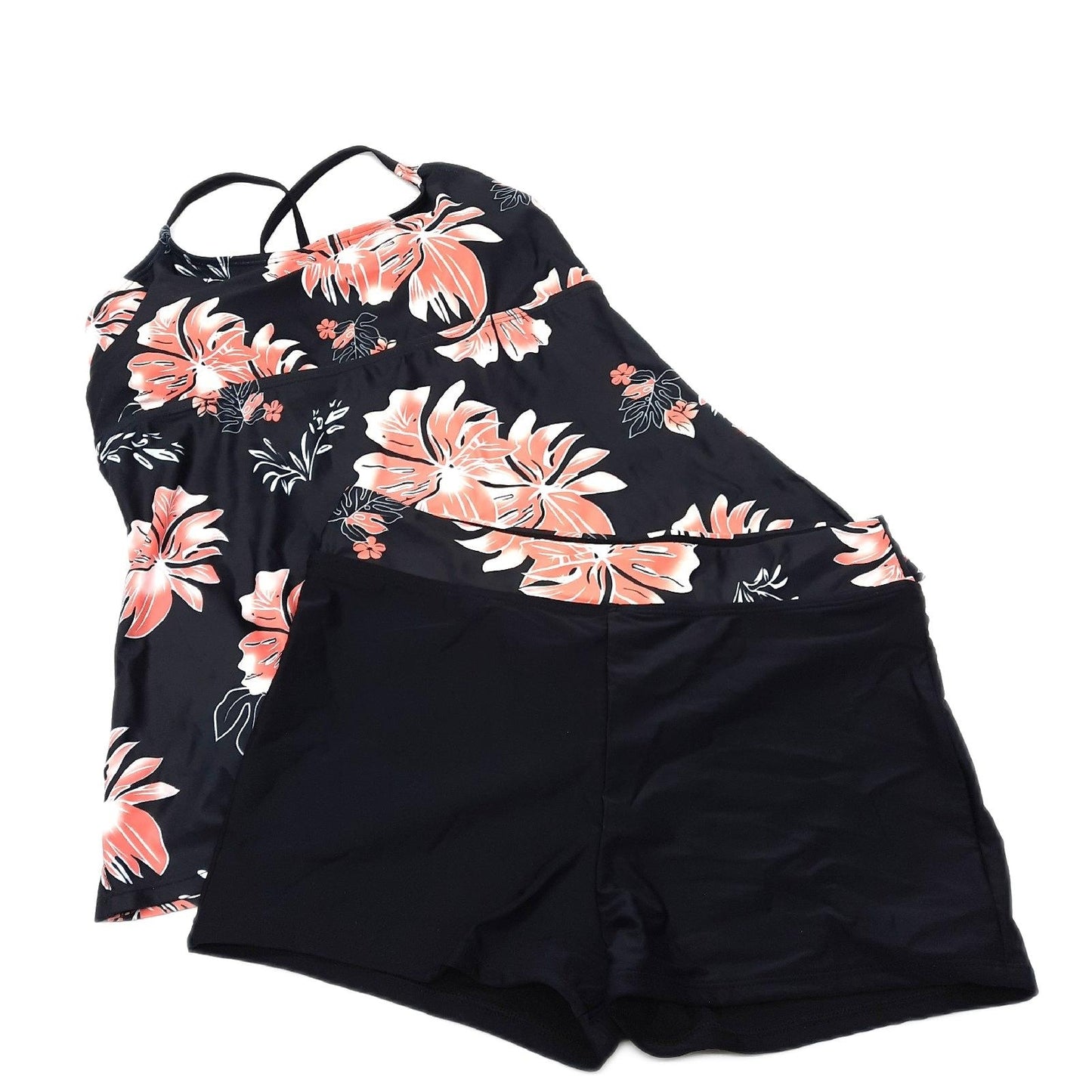 Durio Tankini Damen Bademode Bauchweg Zweiteilig Set Sommer Badeanzug Schwimmen Schick