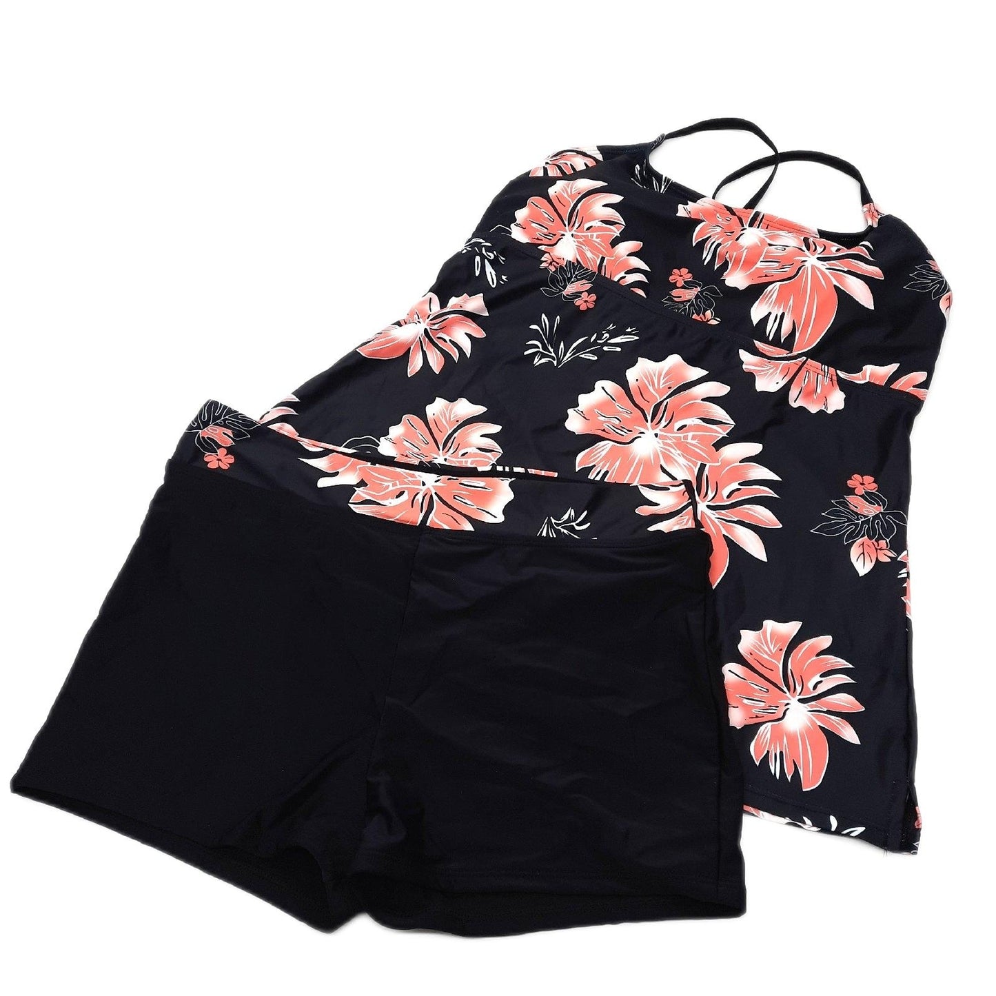 Durio Tankini Damen Bademode Bauchweg Zweiteilig Set Sommer Badeanzug Schwimmen Schick