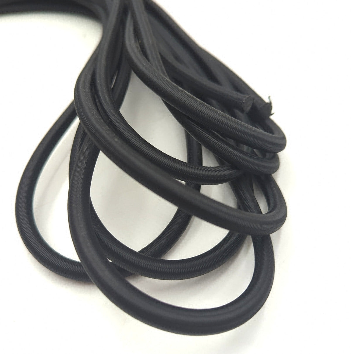 Gummiseil 8mm x 10m mit 10 Kunststoffhaken Schwarz Gummischnur elastisch robust