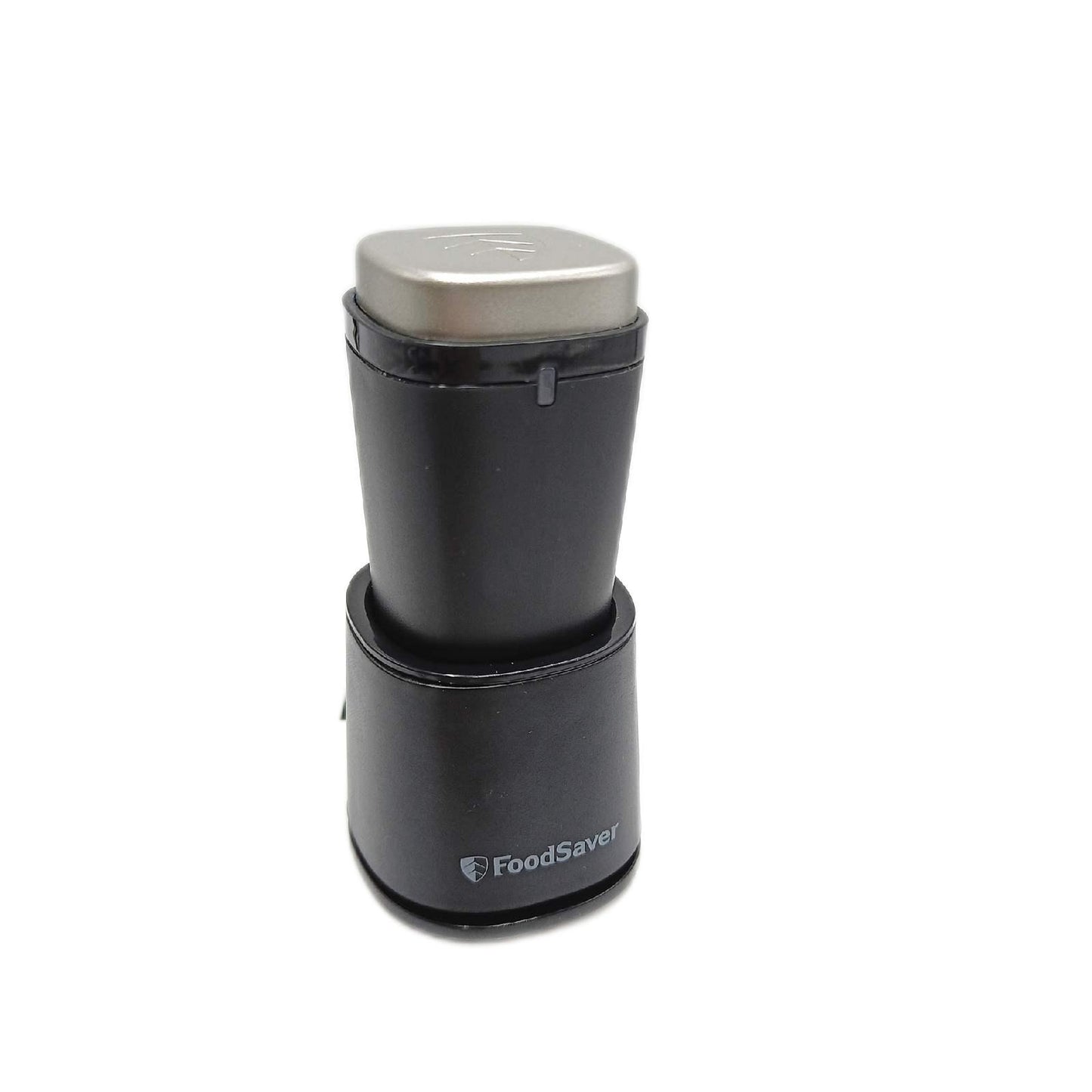 FoodSaver kabelloser Handvakuumierer zum Versiegeln von Lebensmitteln mit Ladestation | Mini Vakuumiergerät mit 1 Behälter zum Einmachen und Marinieren und 5 Frischhalte-Vakuumierbeuteln [VS1199X]